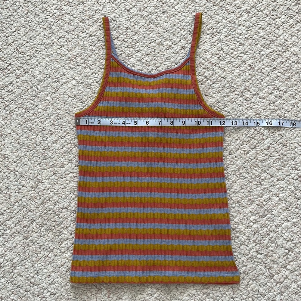 Madewell NWT multi color striped tank top - Picture 4 of 8